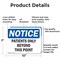 Signmission Patients Only Beyond This Point OSHA Notice Sign, Aluminum, 10in W x 7in L, 2PK OS-2PACK-NS-A-710-L-16328 - alternate 6